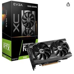 EVGA GeForce RTX 3060 XC Gaming, 12G-P5-3657-KR, 12GB GDDR6, Dual-Fan